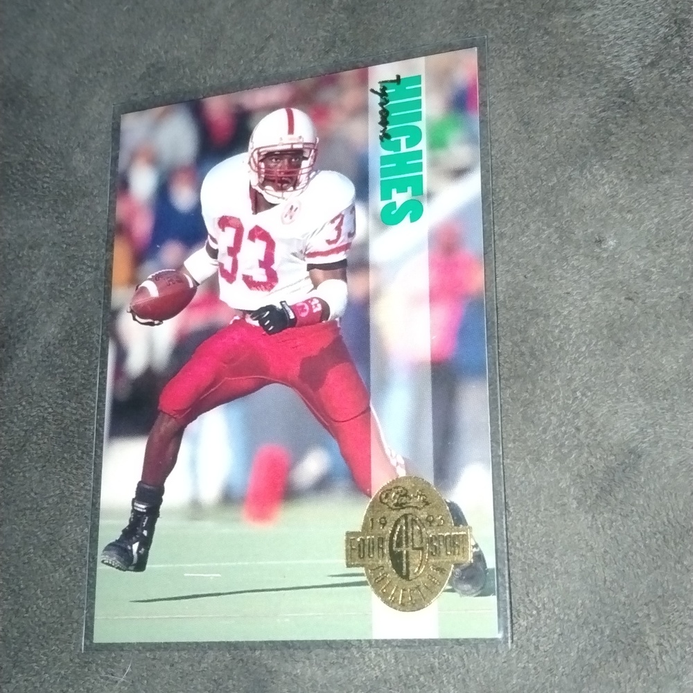 Tyrone Hughes 1993 classic college collection pre- rookie football card